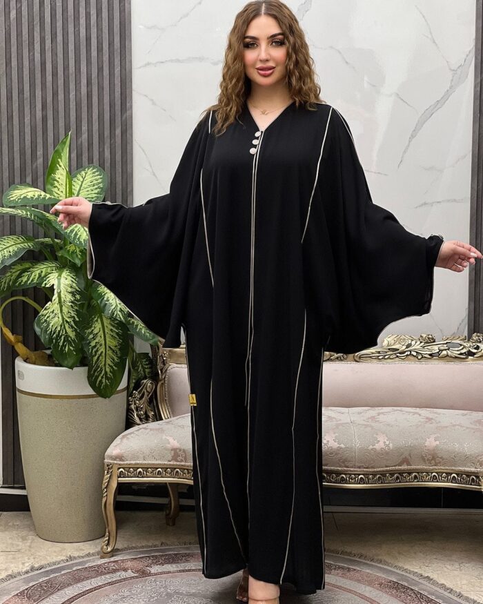 عباية نص بشت أنيق مرره تحديد قيطان سكري