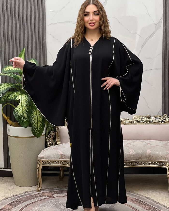 عباية نص بشت أنيق مرره تحديد قيطان سكري