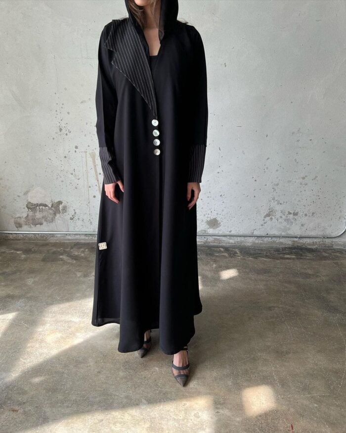 عبايه للدوامات انيقه لفه القماش ملكي كريب ناعم