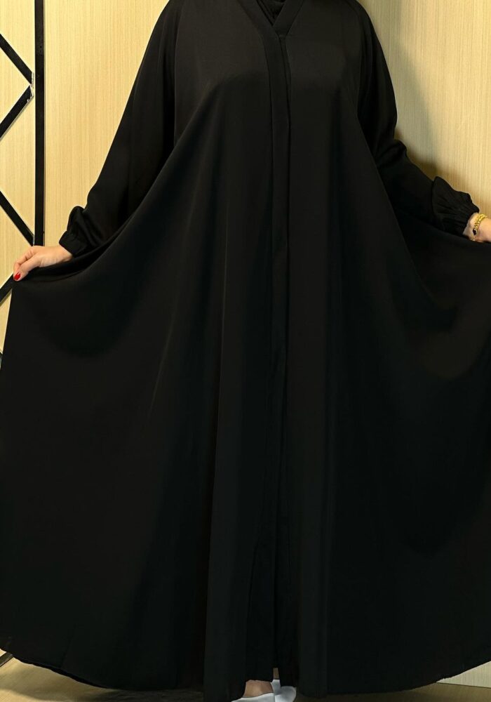 عبايه للدوامات كلوش كامل تهبل كم مطاط