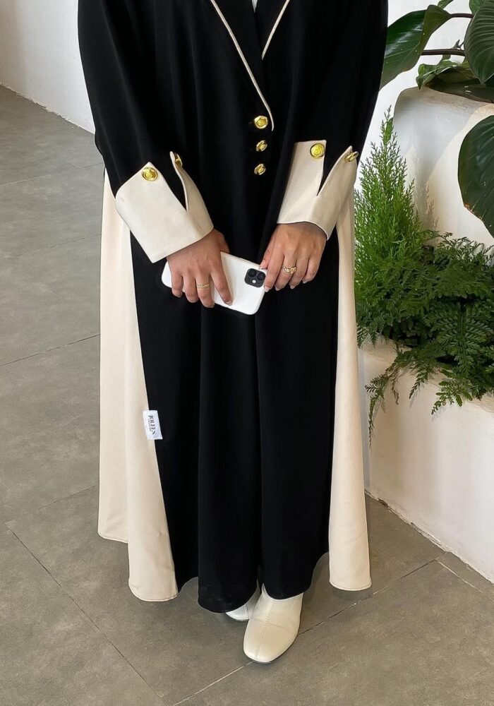 عبايه انيقه للدوام كشخه تحديد سكري جوانب كم مقلوب