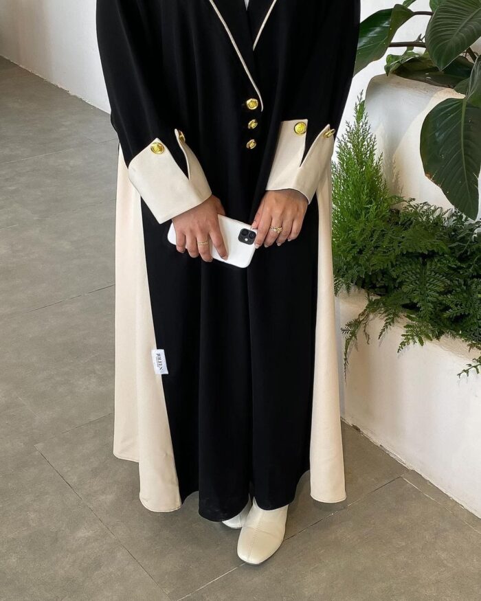 عبايه انيقه للدوام كشخه تحديد سكري جوانب كم مقلوب