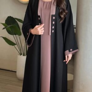 عبايه ملكيه كلاسيكيه انيقه للطلعه كشخه تطريز كتف أنيق