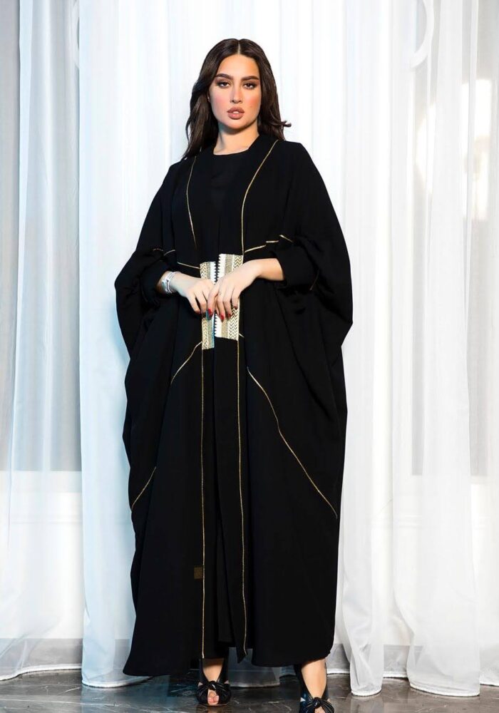 عبايه ملكي بشت تحديد قيطان مكنيه كمبيوتر انيقه للكشخه تهبل لف