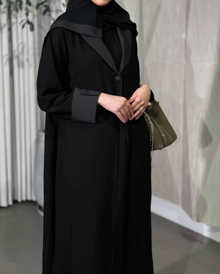 عبايه نص كلوش ملكي قطعتين للدوام انيقه ومرتبه