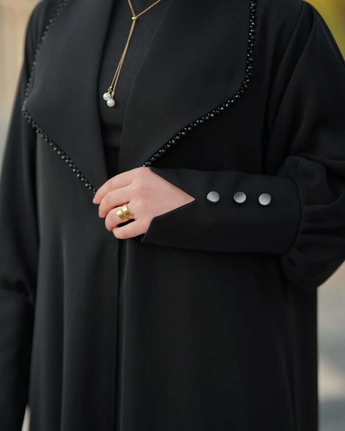 عبايه ملكي قلاب تحديد تطريز فخم