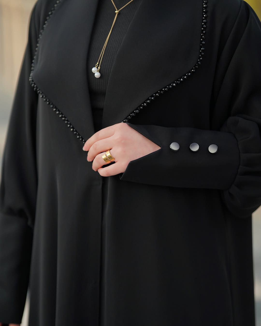 عبايه ملكي قلاب تحديد تطريز فخم