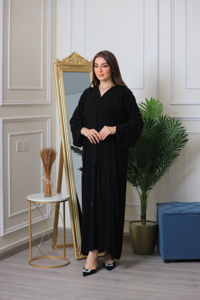 عبايه ملكي للمنقبه فخامه وأنوثه لولو