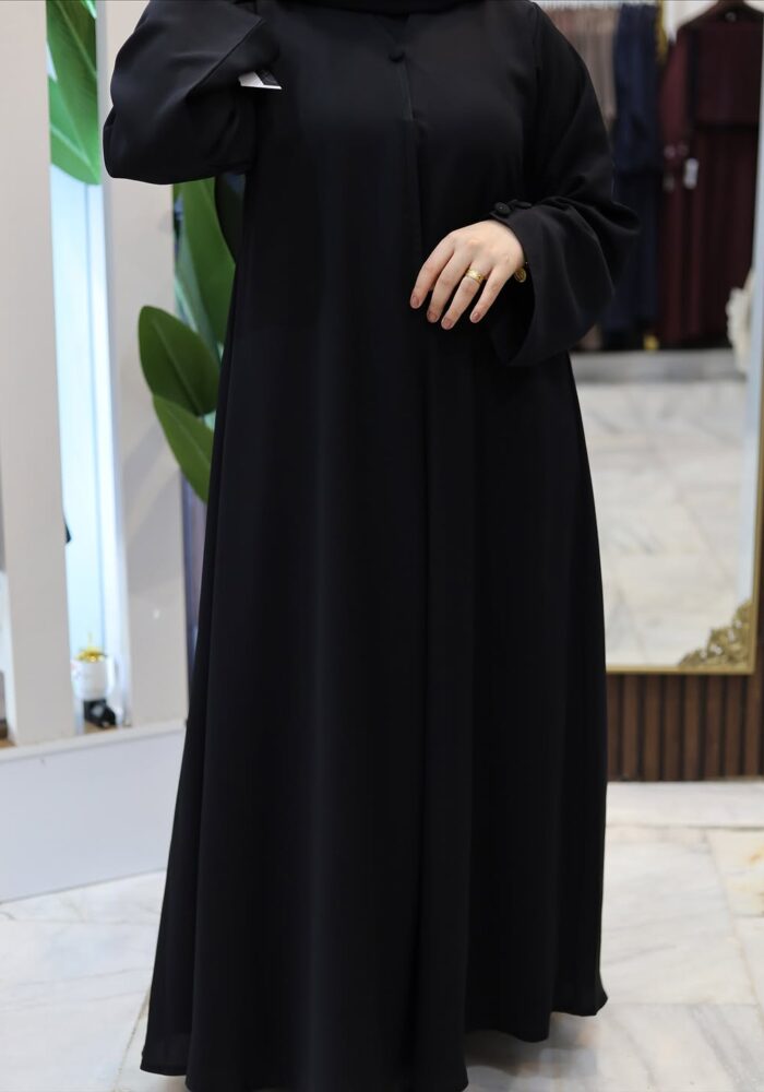 عبايه نص كلوش تهبل ساده كم عادي