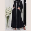 عبايه انيقه للكشخه تهبل جيوب تحديد قيطان ابيض