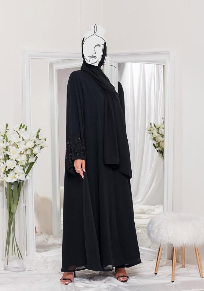 عبايه نص كلوش تهبل جيوب