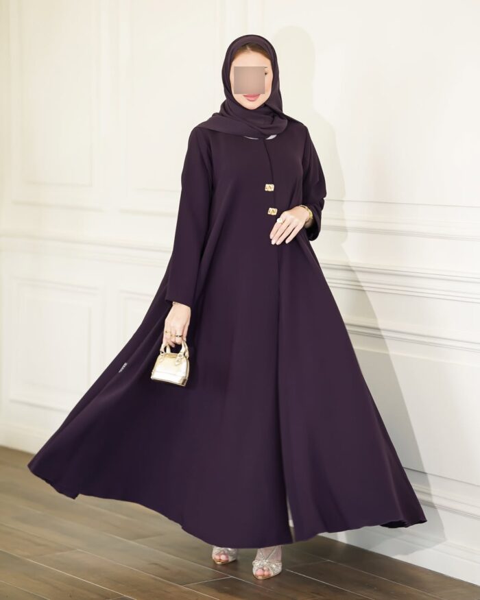 عباية مملونه عملية انيقه