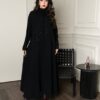 عباية تطريز اسود فخم