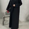 عباية فخامة تطريز اسود
