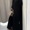 عباية فخامة تطريز اسود